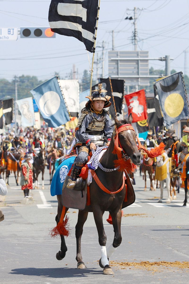 騎馬隊を務めた大熊町騎馬会の船迫さん