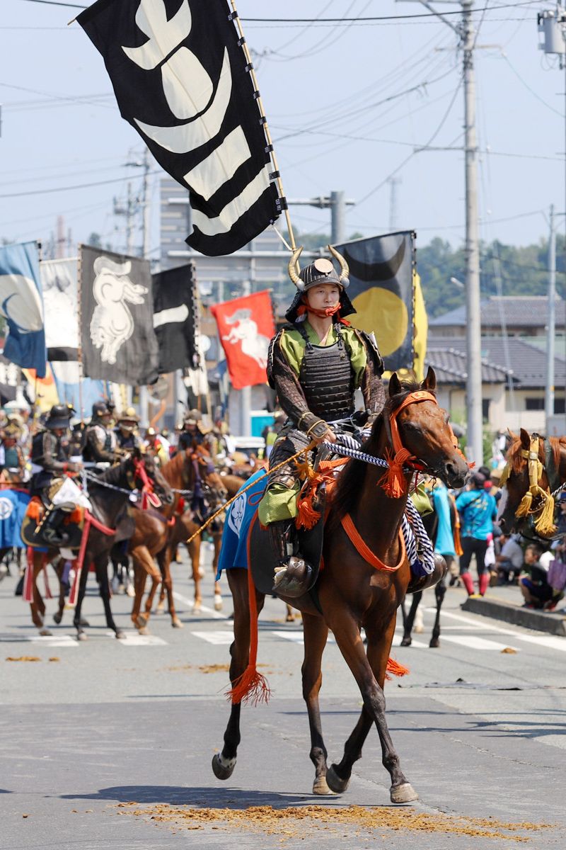 騎馬隊を務めた大熊町騎馬会の杉浦さん