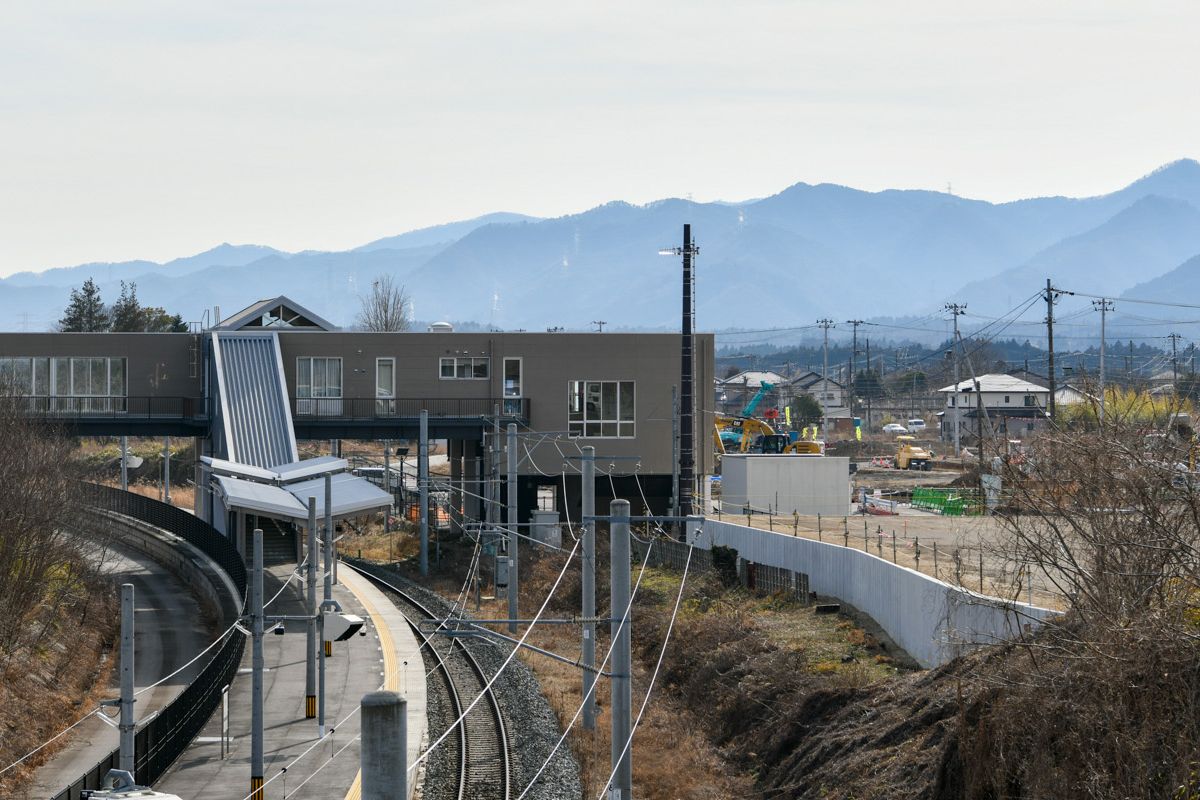 2024年2月、商店街があった駅前地区は姿を変え、町の新しい玄関口として生まれ変わろうとしています。