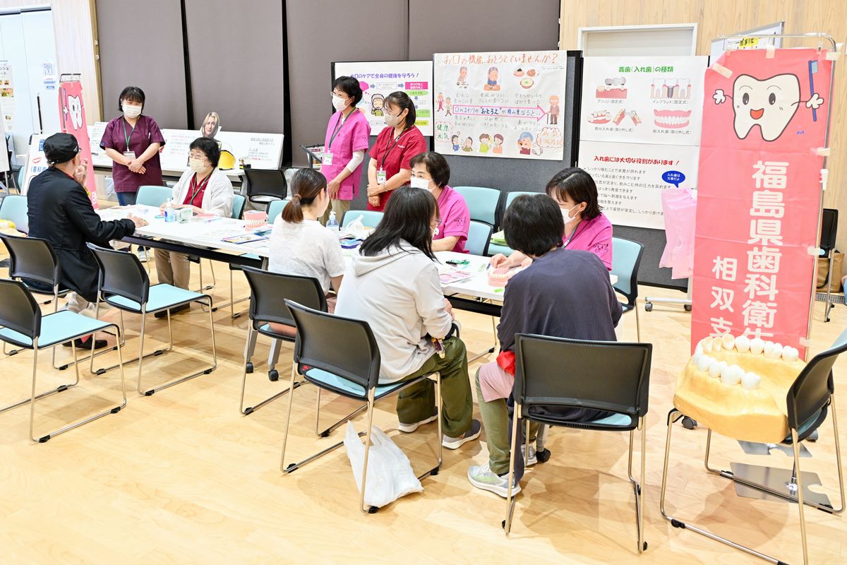 歯科衛生士会相双支部によるオーラルチェック