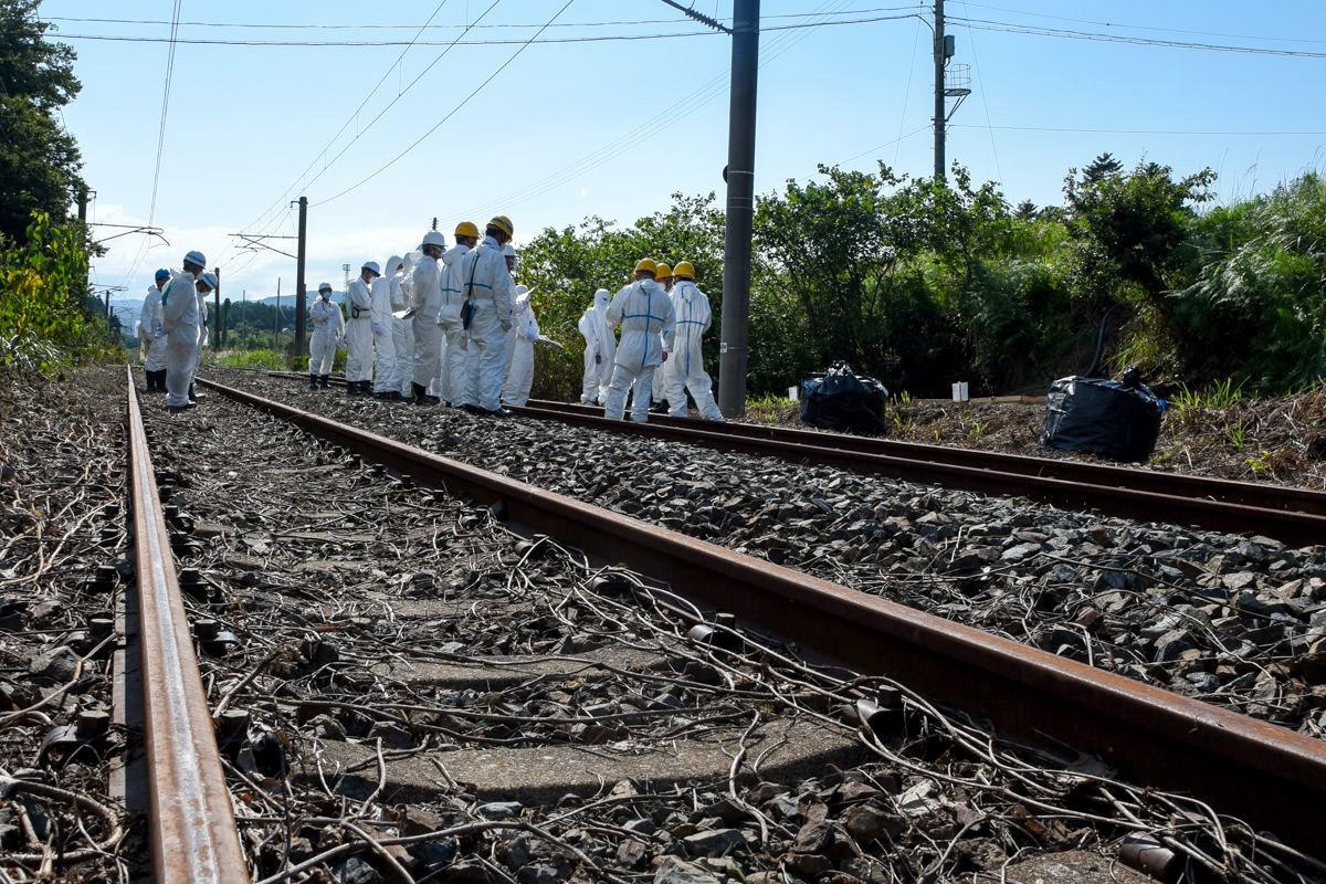 JR常磐線試験除染