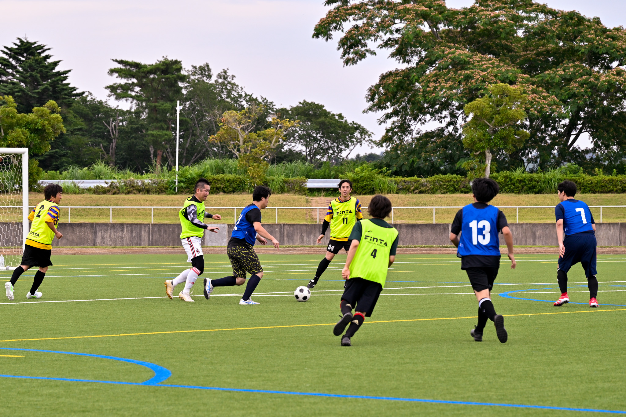 住鉱エナジーマテリアルNARAHAピッチで行われたサッカー大会では、初戦第2試合で双葉町と対戦。3位決定戦では富岡町と対戦し、1点を奪いましたが、1対4で惜しくも敗れました。