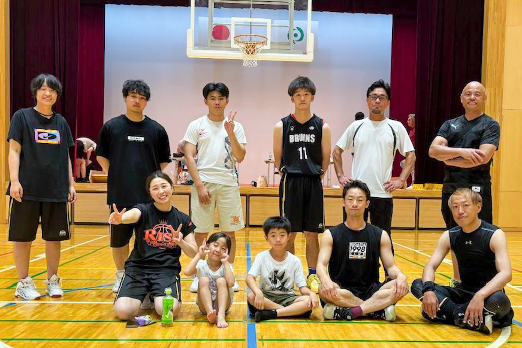 熱戦を戦い抜いた町バスケットボールチーム