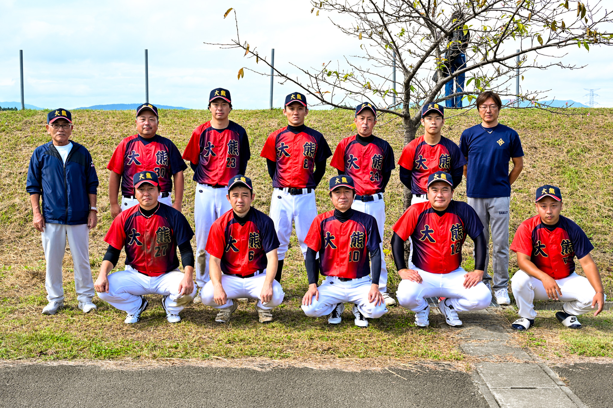 町代表として奮闘した選手ら