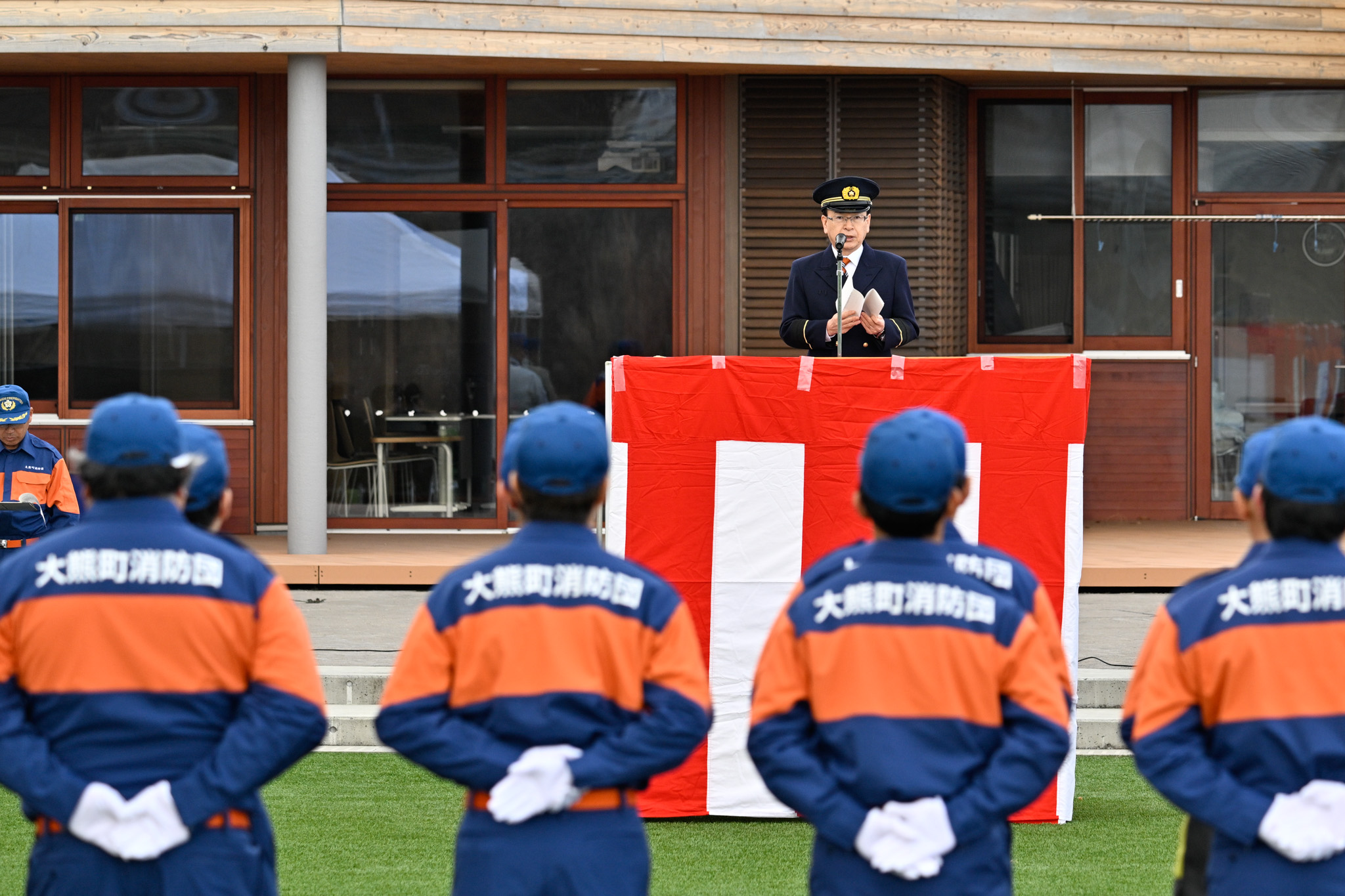 新年のあいさつをする吉田町長