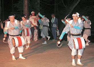 長者原じゃんがら念仏太鼓踊りの写真