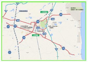 拠点除染対象の地図