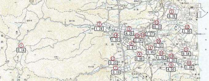 6月の測定地点図