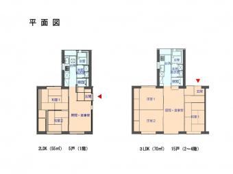 部屋の間取り平面図の画像