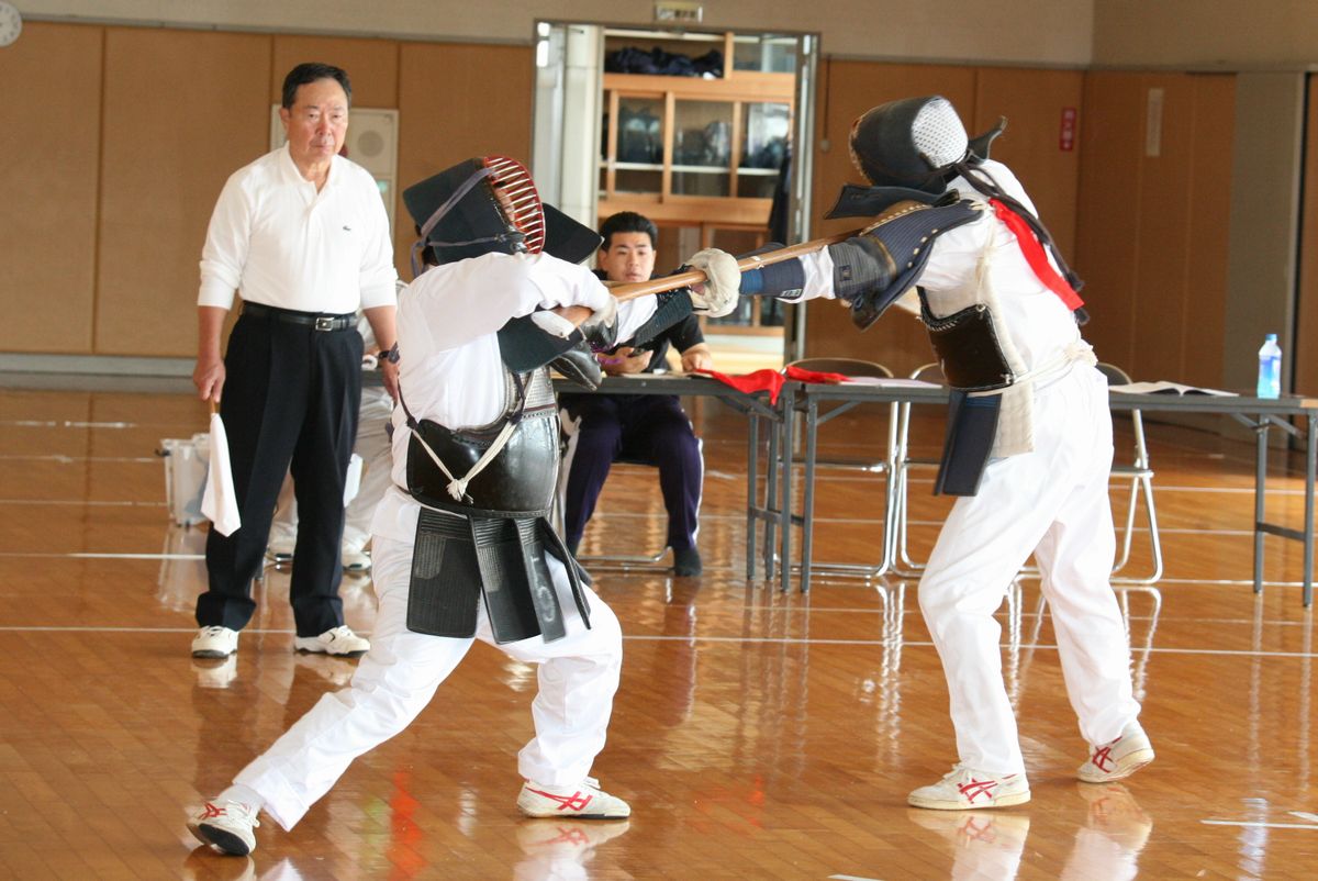 第2位に入賞した銃剣道競技