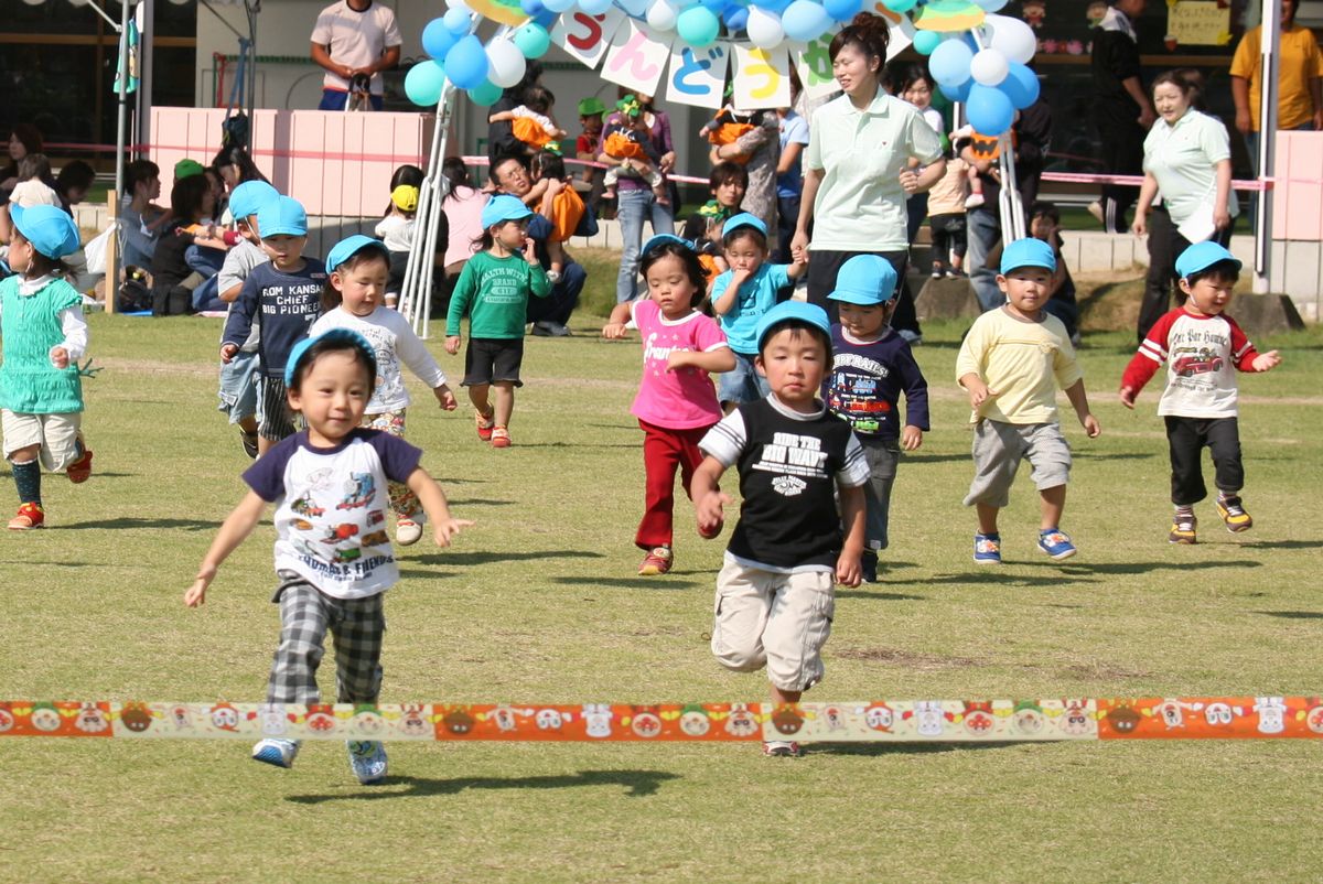 小さな子どもたちも堂々とした走りを見せました