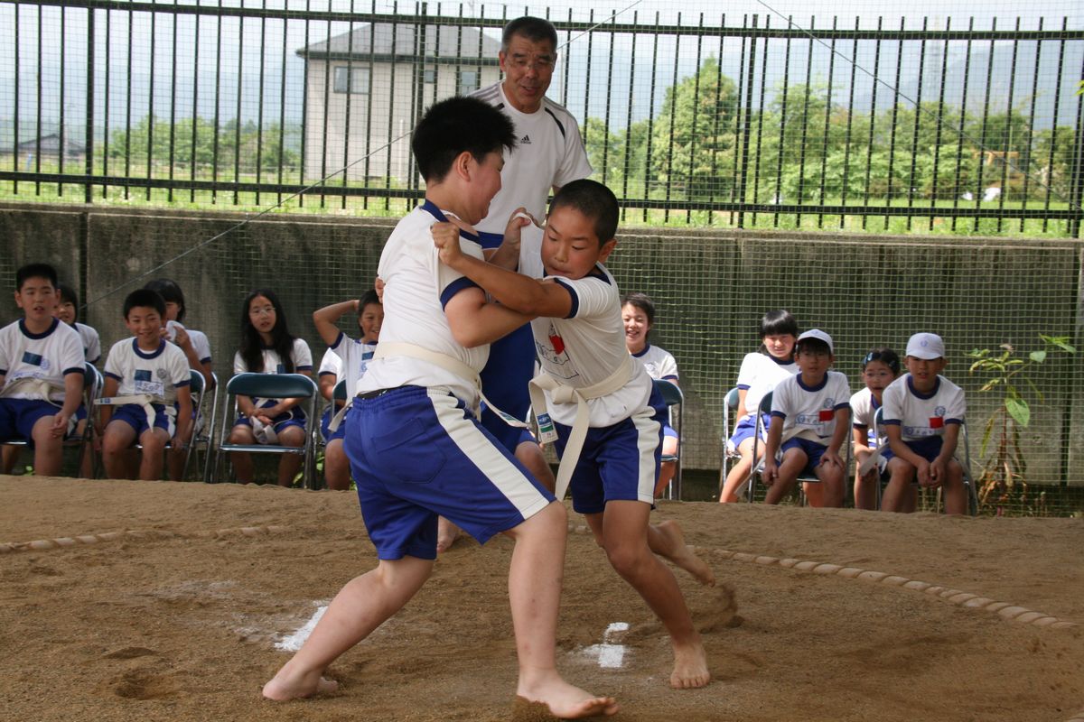 パワフルな取り組みを見せた児童