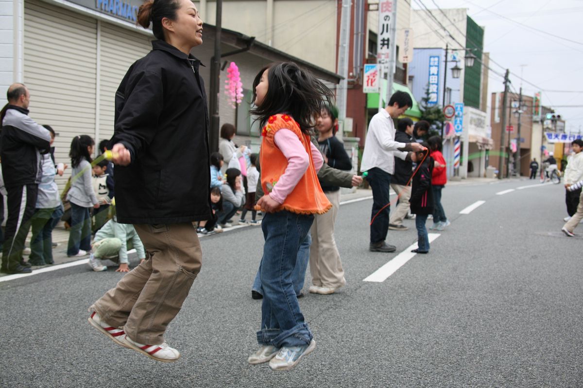 「親子deなわとび大会」の参加者