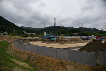 平成30年6月18日撮影　庁舎棟の地盤改良の様子