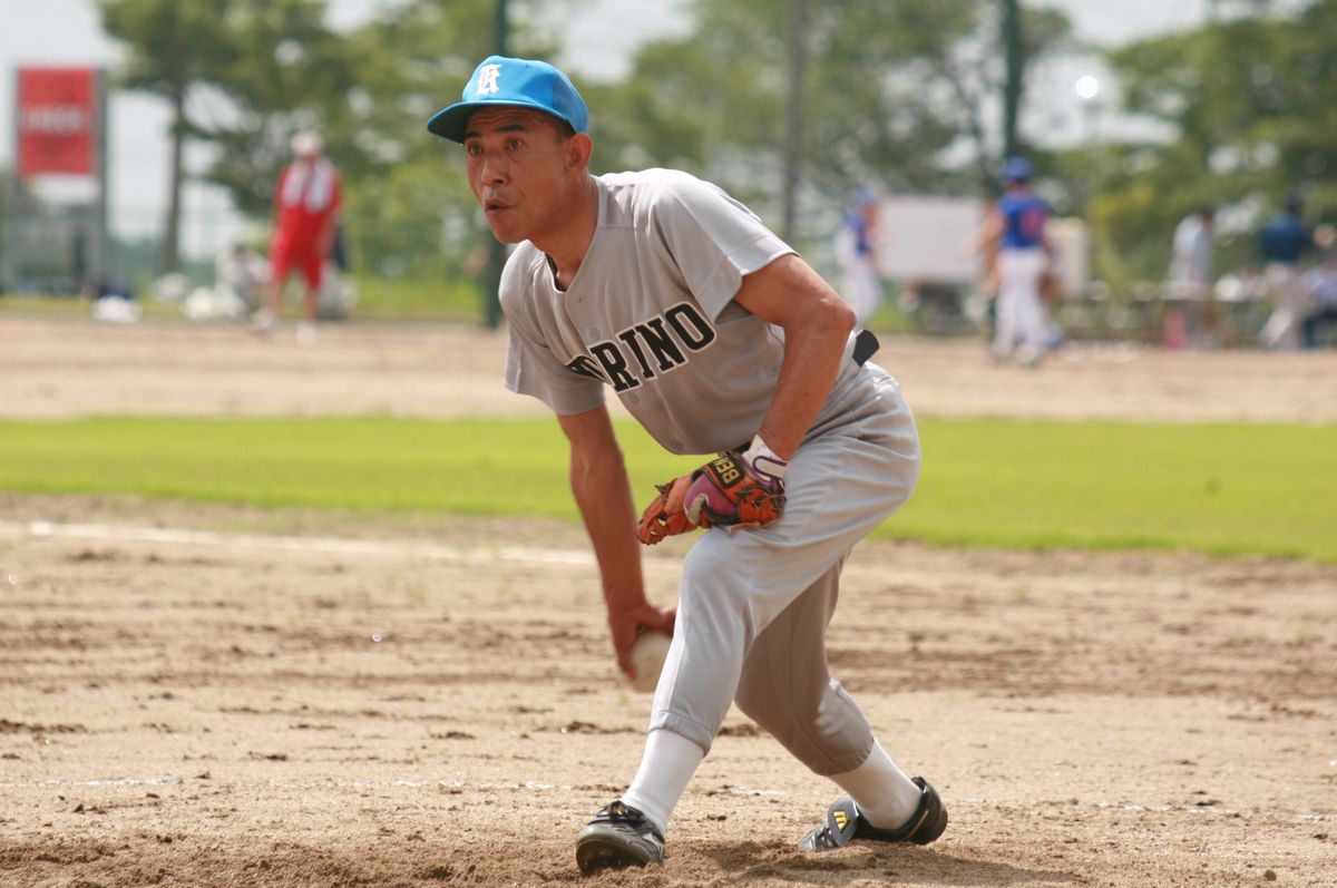 ナイスピッチングを見せた小入野チームの投手