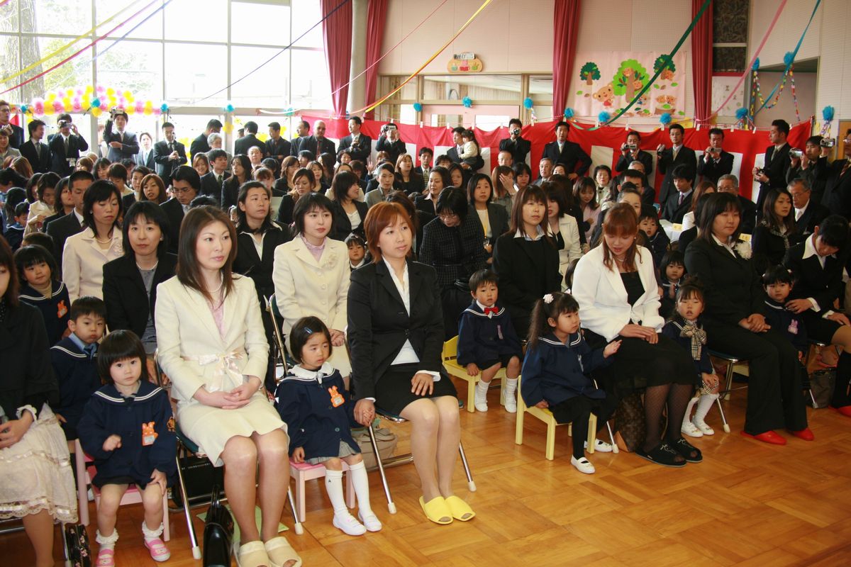 平成19年度大野幼稚園入園式（2007年4月10日撮影） - 大熊町公式ホームページ