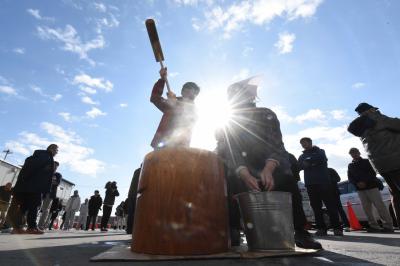 力込め、心込め、里帰りもちつき大会